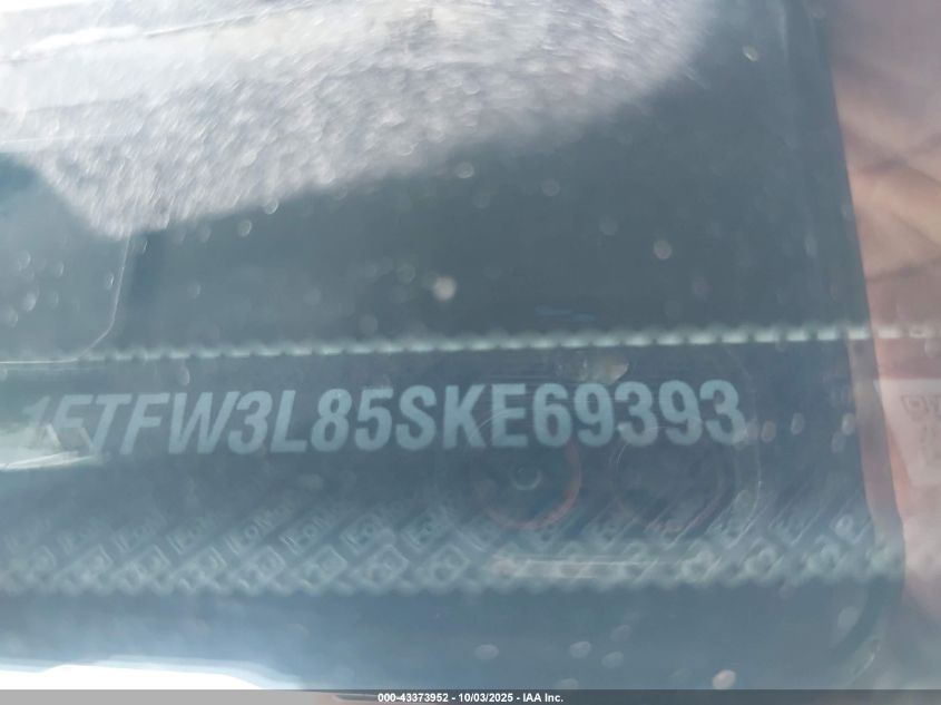 2025 Ford F-150 Xlt VIN: 1FTFW3L85SKE69393 Lot: 43373952