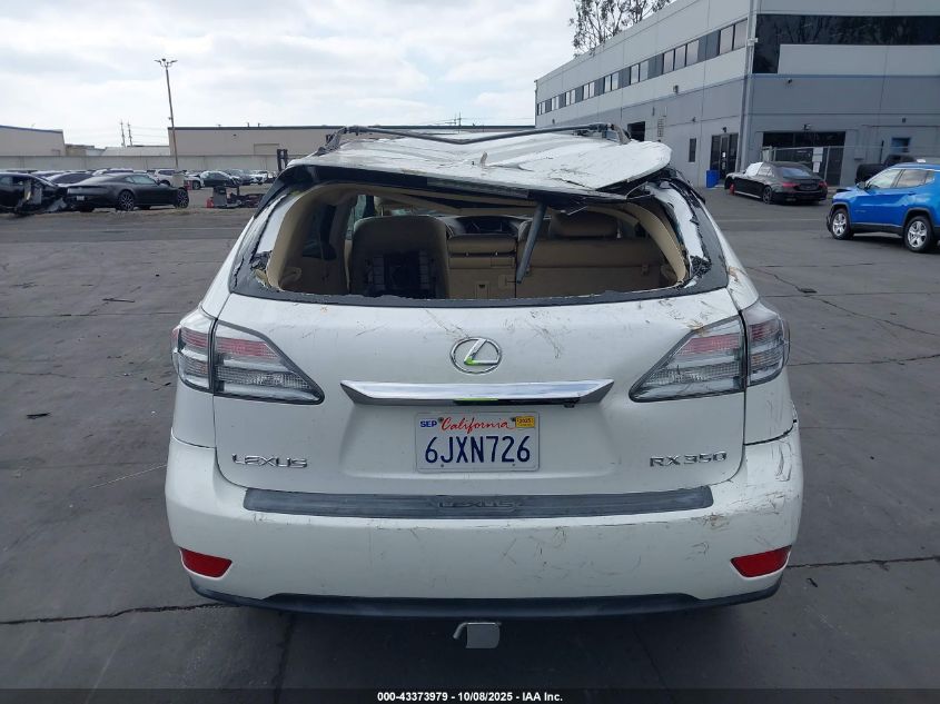 2010 Lexus Rx 350 VIN: JTJZK1BAXA2405721 Lot: 43373979