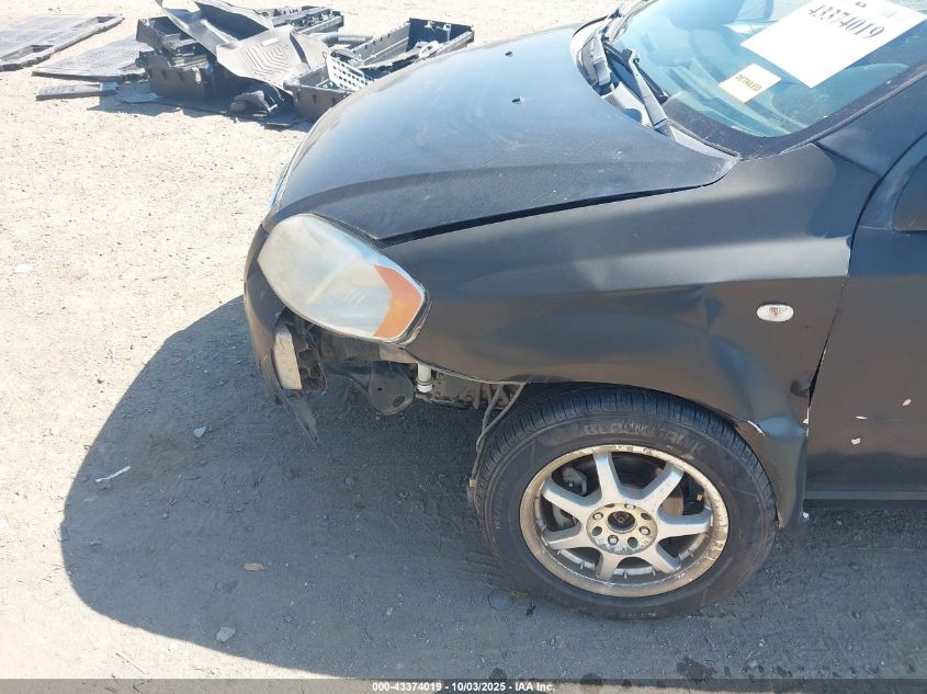 2008 Chevrolet Aveo Ls VIN: KL1TD56668B214993 Lot: 43374019