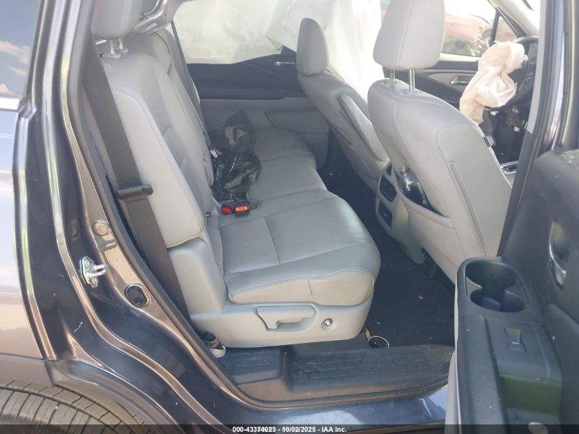 2017 Honda Pilot Ex-L VIN: 5FNYF5H54HB037466 Lot: 43374023