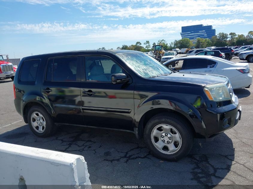 2011 Honda Pilot Lx VIN: 5FNYF3H20BB008550 Lot: 43374022