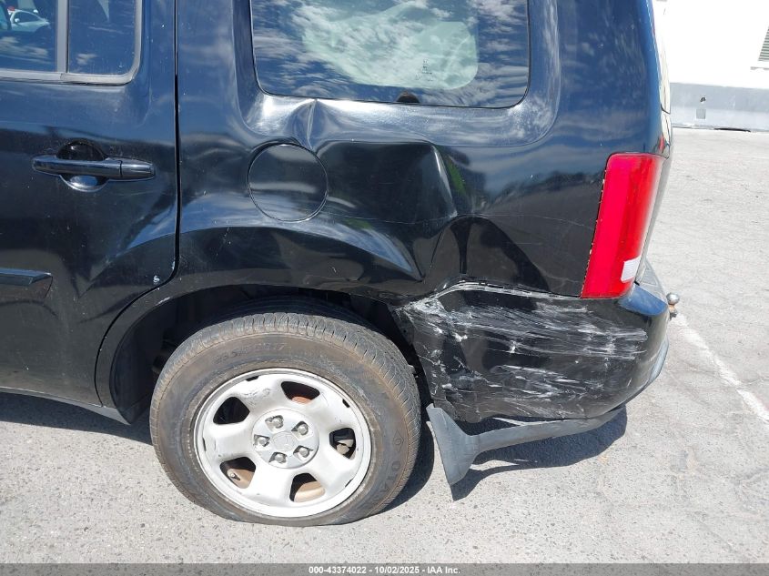 2011 Honda Pilot Lx VIN: 5FNYF3H20BB008550 Lot: 43374022