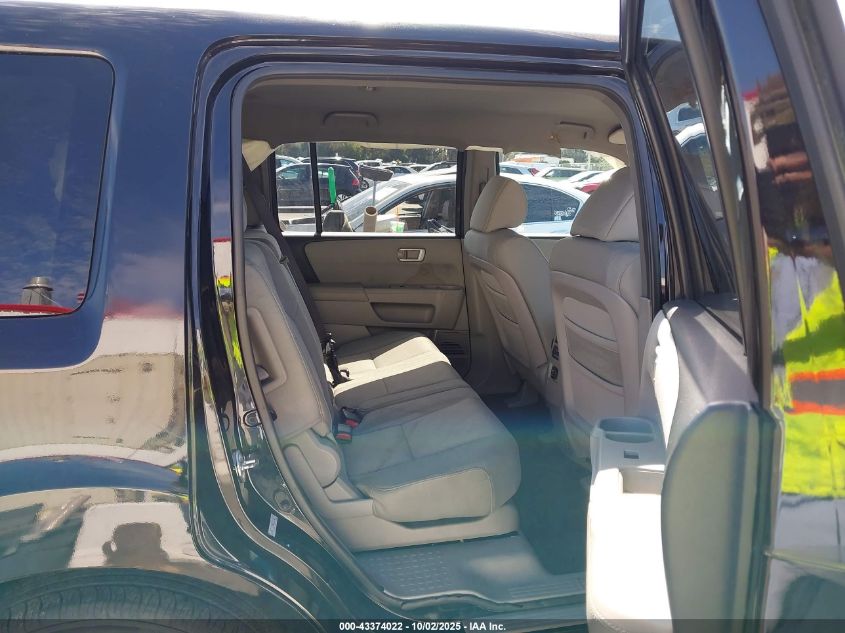 2011 Honda Pilot Lx VIN: 5FNYF3H20BB008550 Lot: 43374022