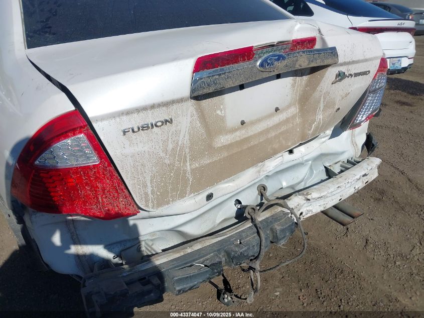 2010 Ford Fusion Hybrid VIN: 3FADP0L32AR361482 Lot: 43374047