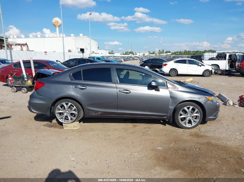 2012 Honda Civic Si VIN: 2HGFB6E50CH703109 Lot: 43374059