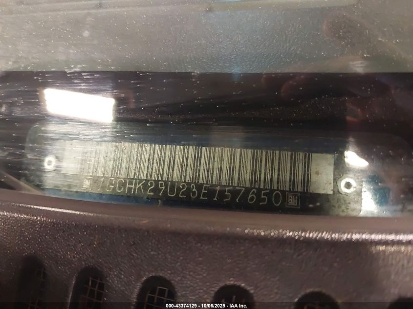 2003 Chevrolet Silverado 2500Hd Ls VIN: 1GCHK29U23E157650 Lot: 43374129