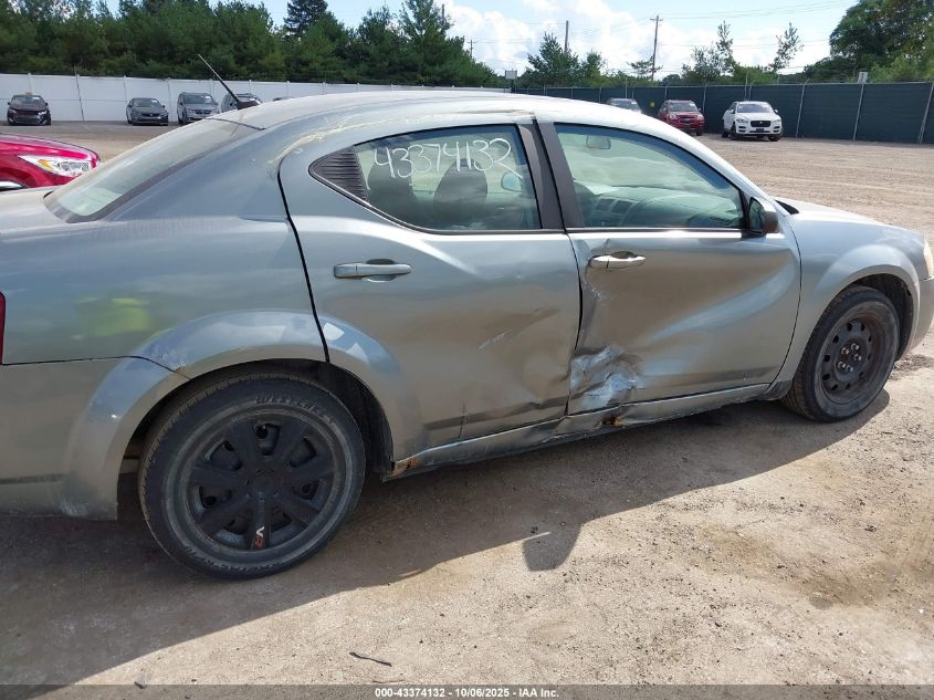 2008 Dodge Avenger Se VIN: 1B3LC46K78N266572 Lot: 43374132