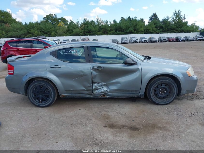 2008 Dodge Avenger Se VIN: 1B3LC46K78N266572 Lot: 43374132
