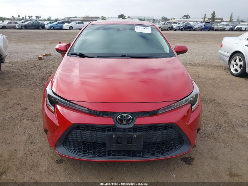 2020 Toyota Corolla Le VIN: 5YFEPRAE8LP045942 Lot: 43374185