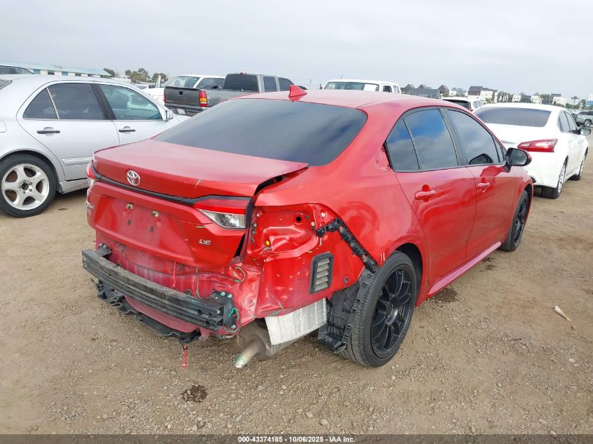 2020 Toyota Corolla Le VIN: 5YFEPRAE8LP045942 Lot: 43374185