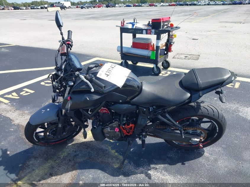 2019 Yamaha Mt07 VIN: JYARM27E0KA004227 Lot: 43374225