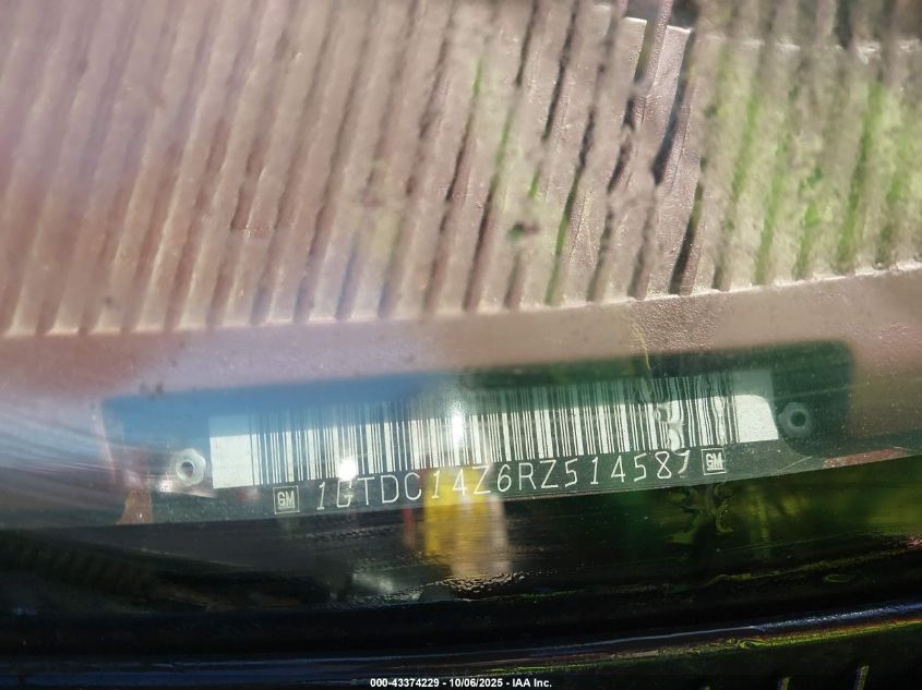 1994 GMC Sierra C1500 VIN: 1GTDC14Z6RZ514581 Lot: 43374229