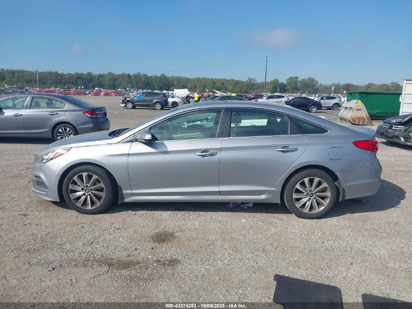 2017 Hyundai Sonata Sport VIN: 5NPE34AF0HH587631 Lot: 43374253