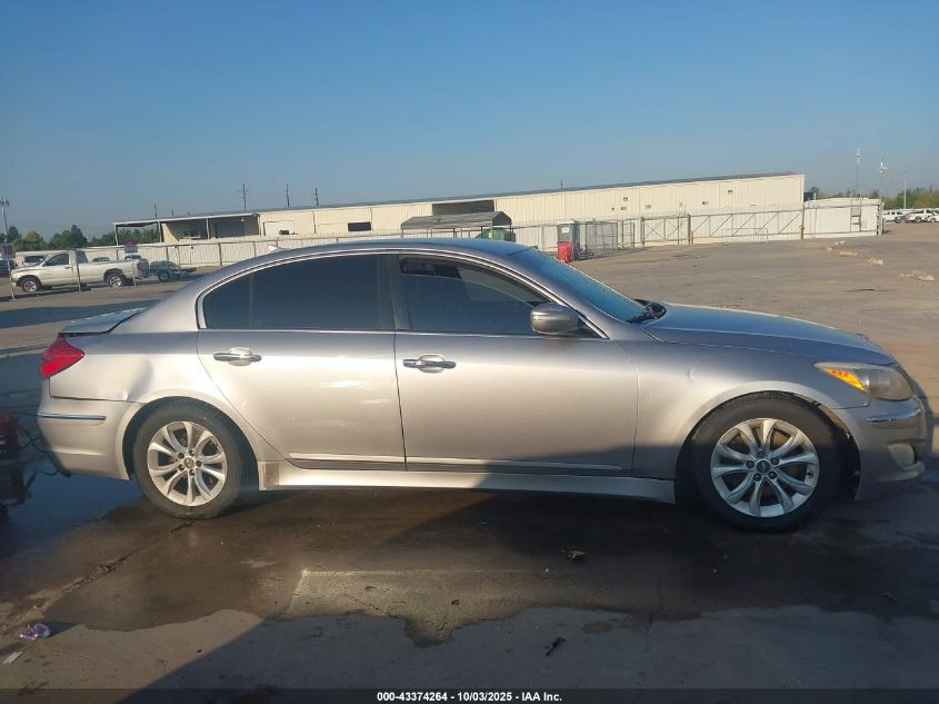 2013 Hyundai Genesis 3.8 VIN: KMHGC4DD4DU209391 Lot: 43374264