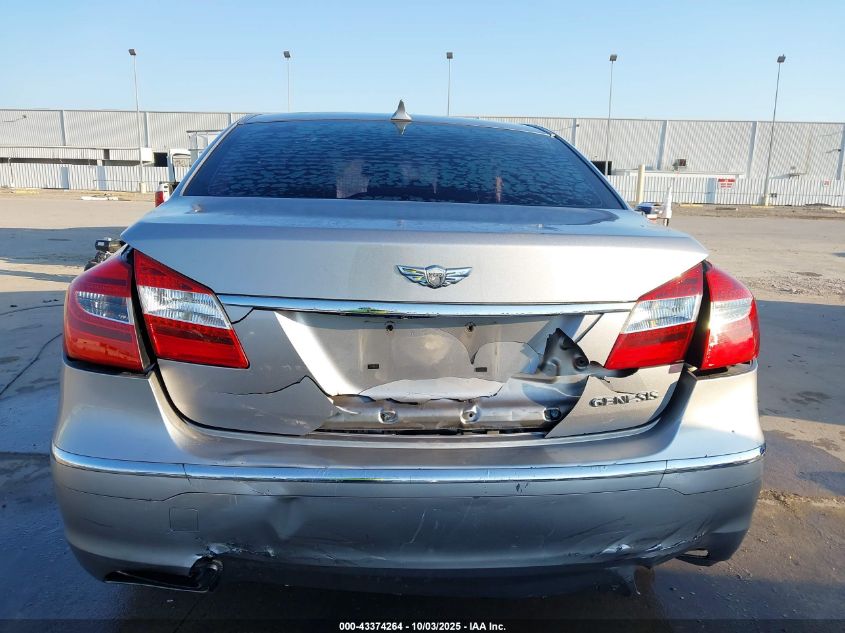 2013 Hyundai Genesis 3.8 VIN: KMHGC4DD4DU209391 Lot: 43374264