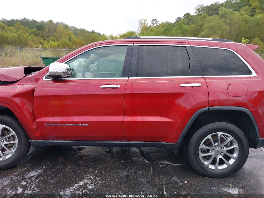 2015 Jeep Grand Cherokee Limited VIN: 1C4RJEBGXFC700692 Lot: 43374269