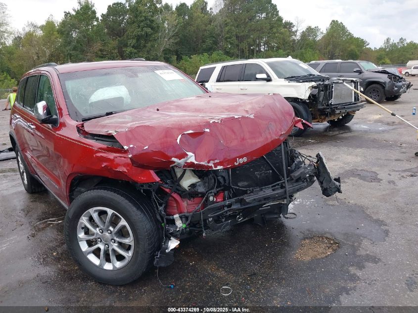 2015 Jeep Grand Cherokee Limited VIN: 1C4RJEBGXFC700692 Lot: 43374269