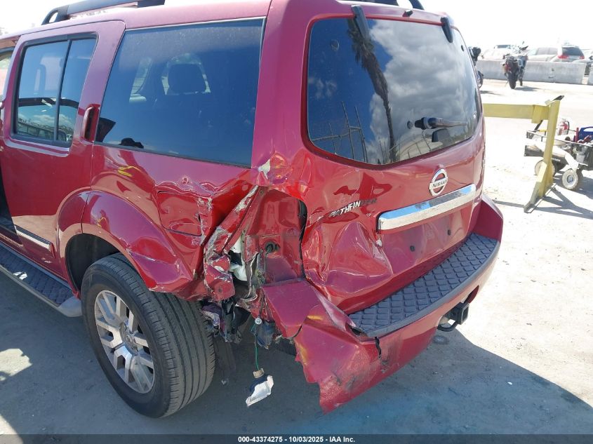 2009 Nissan Pathfinder Le VIN: 5N1AR18U09C616571 Lot: 43374275