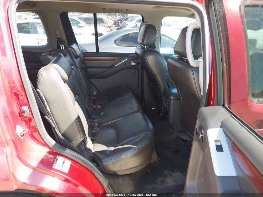 2009 Nissan Pathfinder Le VIN: 5N1AR18U09C616571 Lot: 43374275