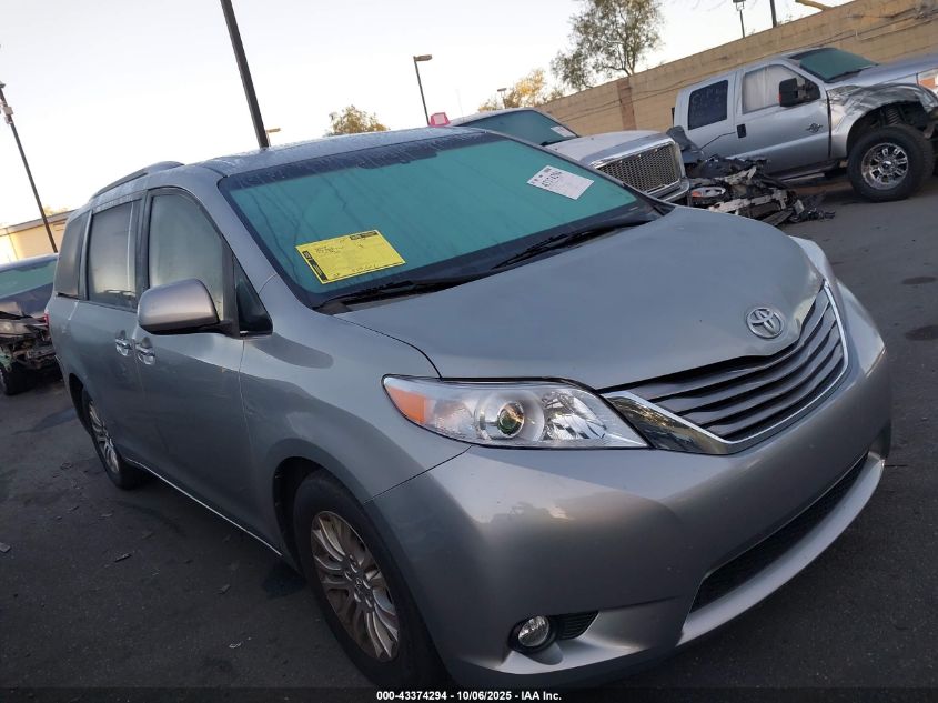 2015 Toyota Sienna Xle 8 Passenger VIN: 5TDYK3DC8FS631121 Lot: 43374294