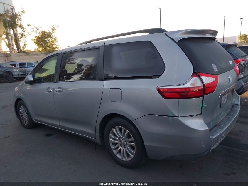 2015 Toyota Sienna Xle 8 Passenger VIN: 5TDYK3DC8FS631121 Lot: 43374294