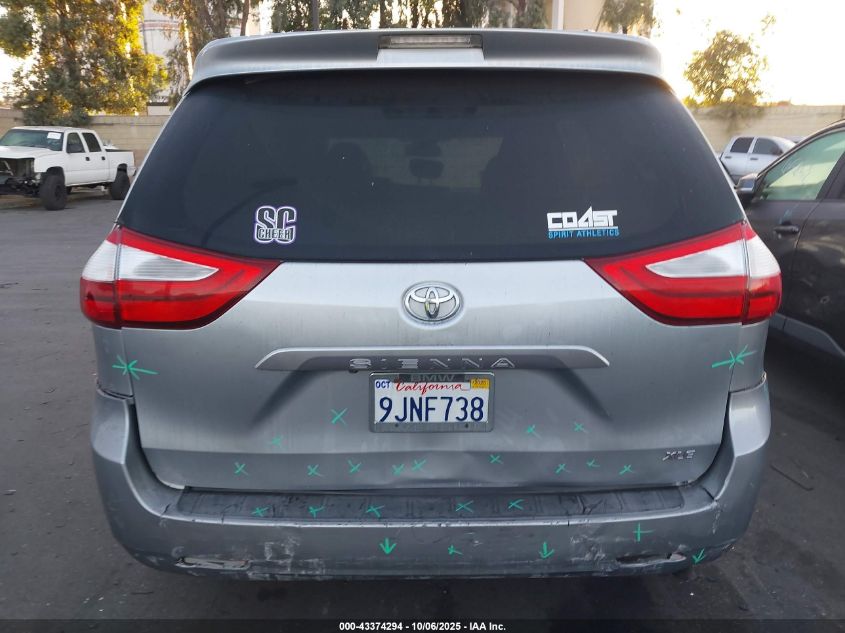 2015 Toyota Sienna Xle 8 Passenger VIN: 5TDYK3DC8FS631121 Lot: 43374294