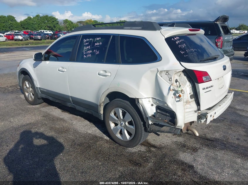 Vin: 4s4brdkc0c2218375, lot: 43869041, subaru outback 3.6r limited 20123