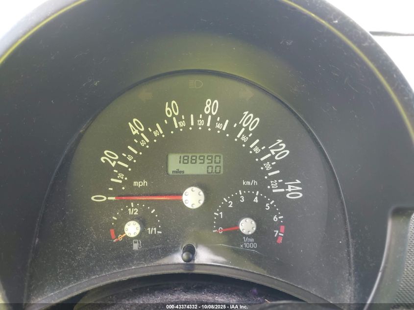 2003 Volkswagen New Beetle Gls 2.0L VIN: 3VWCK21C93M433858 Lot: 43374332