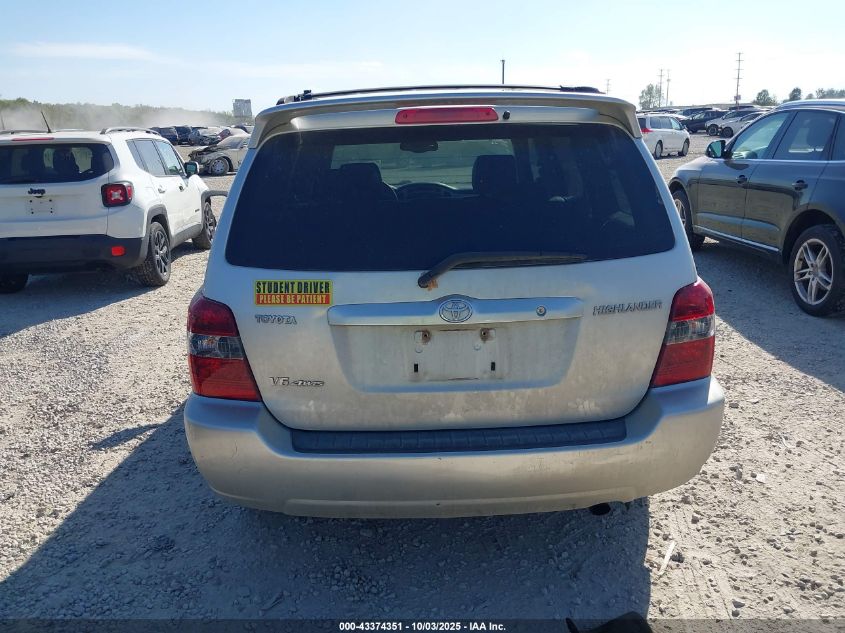 2004 Toyota Highlander Limited V6 VIN: JTEEP21A240061162 Lot: 43374351