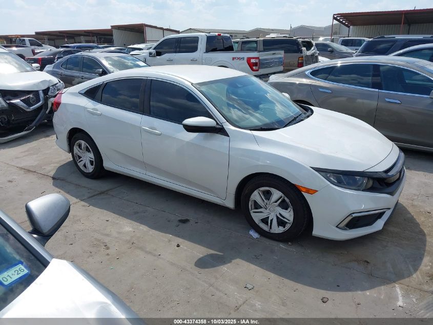 2020 Honda Civic Lx VIN: 19XFC2F68LE026737 Lot: 43374358