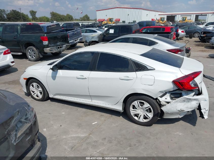 2020 Honda Civic Lx VIN: 19XFC2F68LE026737 Lot: 43374358