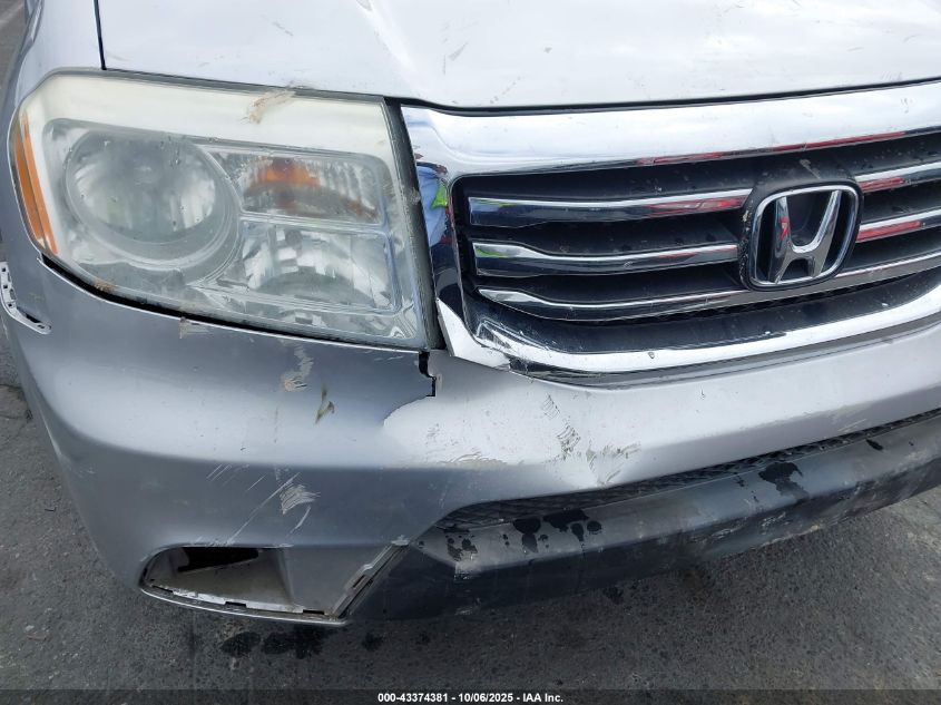 2015 Honda Pilot Ex-L VIN: 5FNYF3H53FB006212 Lot: 43374381