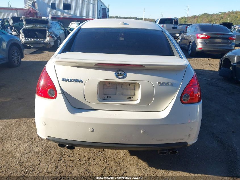 2008 Nissan Maxima 3.5 Se VIN: 1N4BA41E68C838086 Lot: 43374383