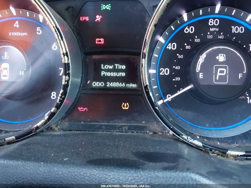 2013 Hyundai Sonata Gls VIN: 5NPEB4ACXDH703257 Lot: 43374492