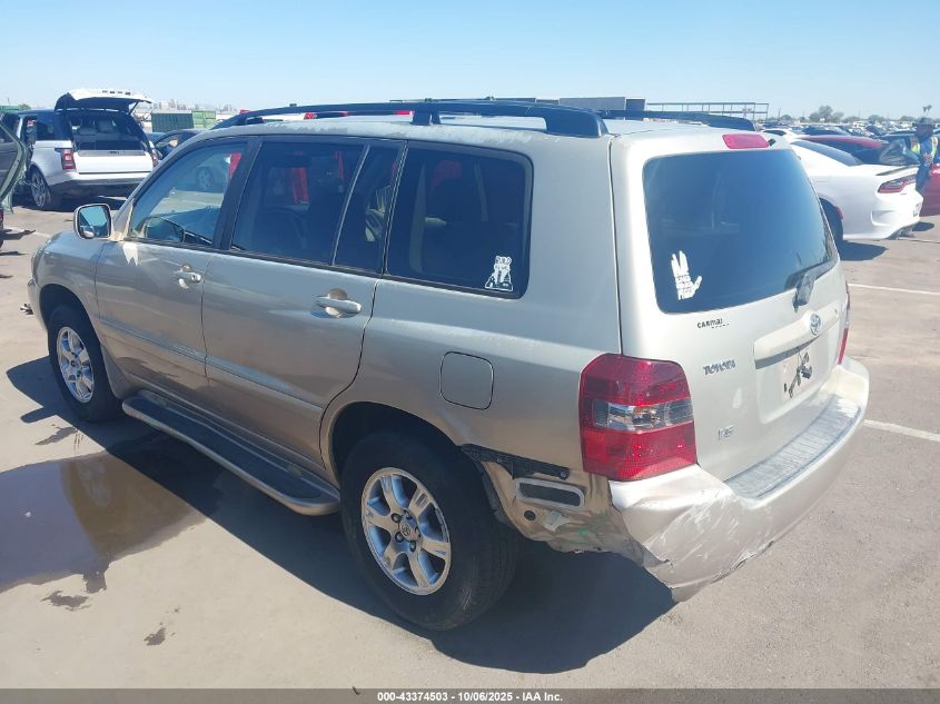 2006 Toyota Highlander V6 VIN: JTEDP21A060097544 Lot: 43374503