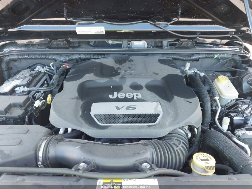 2016 Jeep Wrangler Unlimited Sport VIN: 1C4BJWDGXGL112023 Lot: 43374550