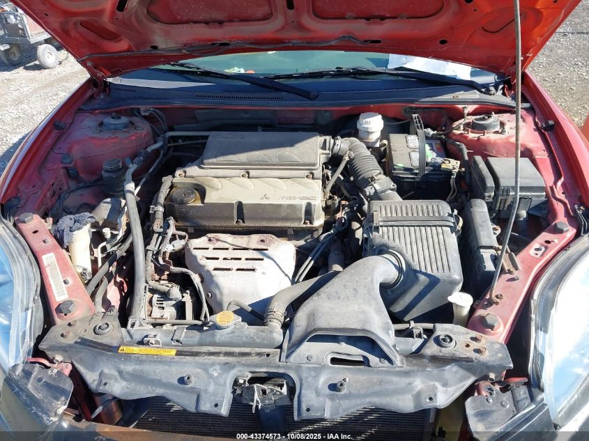 2008 Mitsubishi Eclipse Gs VIN: 4A3AK24F68E002646 Lot: 43374573