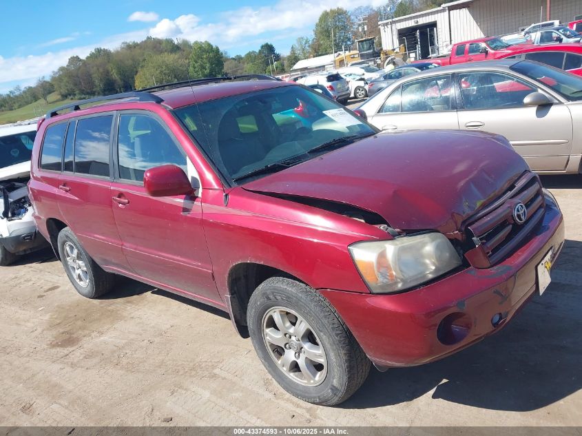 2006 Toyota Highlander V6 VIN: JTEEP21A060158489 Lot: 43374593