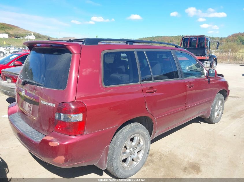 2006 Toyota Highlander V6 VIN: JTEEP21A060158489 Lot: 43374593