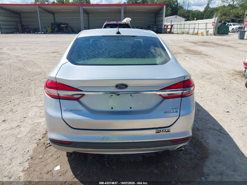 2018 Ford Fusion Hybrid Se VIN: 3FA6P0LU0JR140867 Lot: 43374637