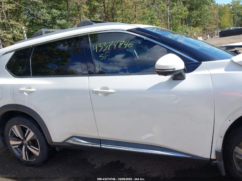 2021 Nissan Rogue Sl Intelligent Awd VIN: 5N1AT3CB9MC709102 Lot: 43374746