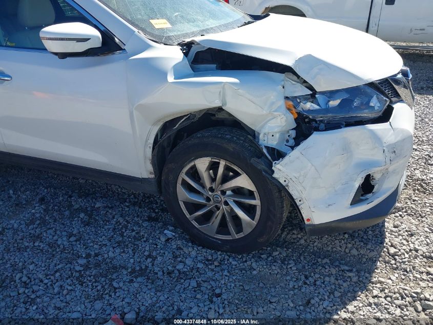 2016 Nissan Rogue Sl VIN: KNMAT2MV3GP729558 Lot: 43374848