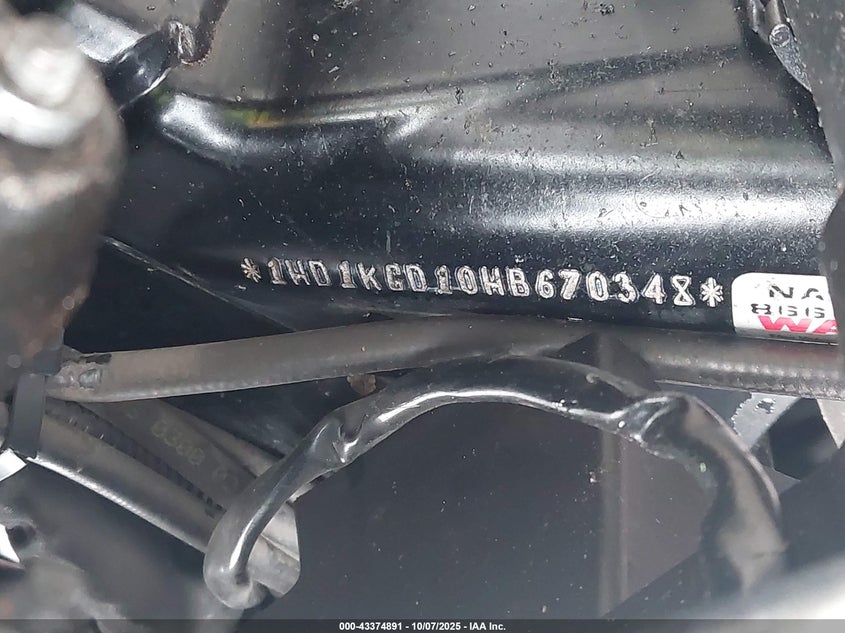 2017 Harley-Davidson Fltru VIN: 1HD1KGD10HB670348 Lot: 43374891