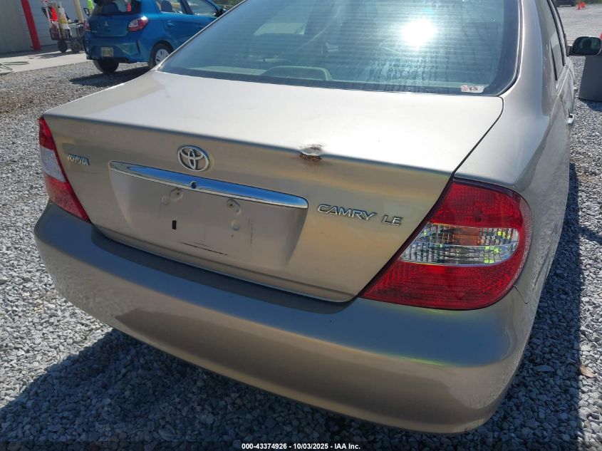 2002 Toyota Camry Le VIN: JTDBE32K220088093 Lot: 43374926