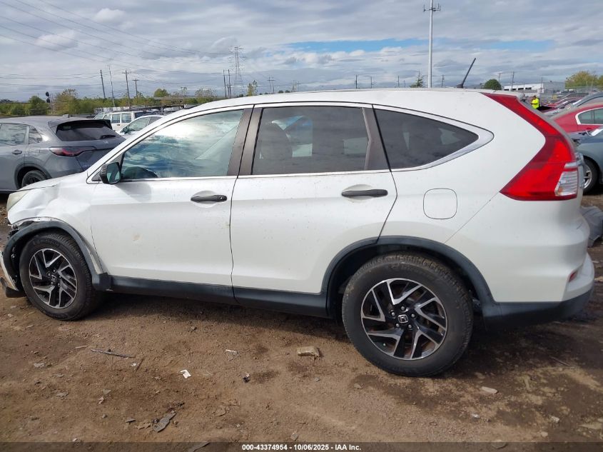 2016 Honda Cr-V Se VIN: 5J6RM4H40GL031634 Lot: 43374954