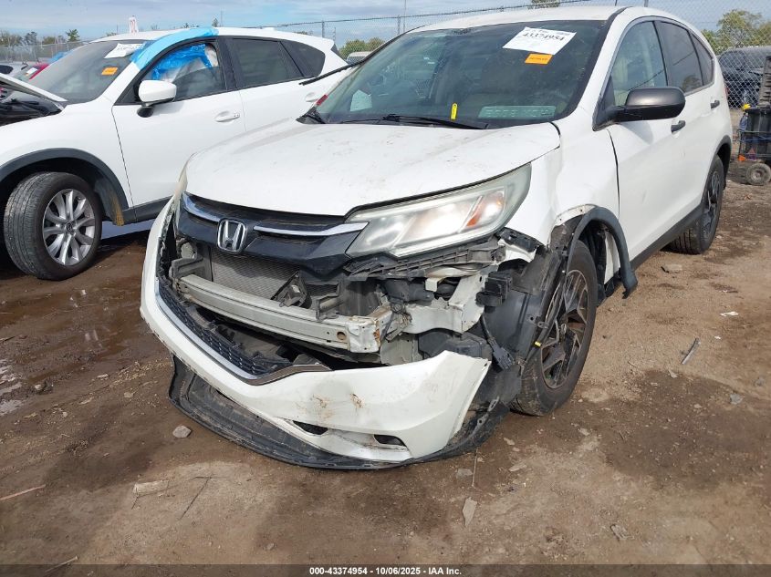 2016 Honda Cr-V Se VIN: 5J6RM4H40GL031634 Lot: 43374954