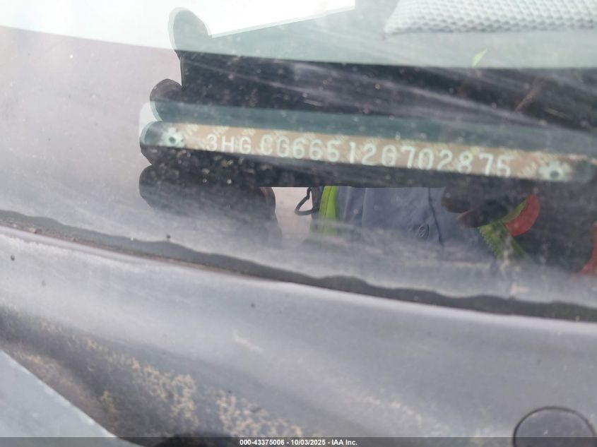 2002 Honda Accord 2.3 Lx VIN: 3HGCG66512G702875 Lot: 43375006