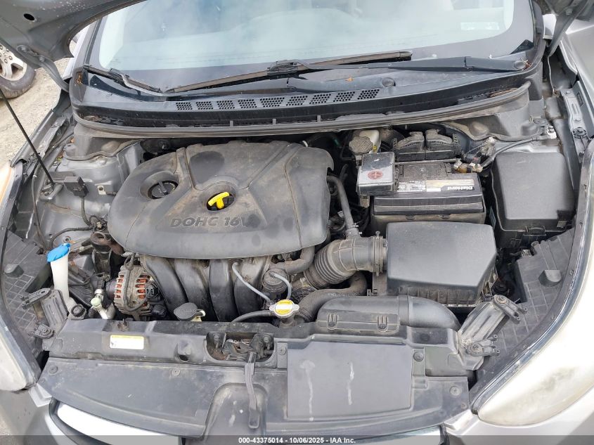 2013 Hyundai Elantra Gls VIN: 5NPDH4AEXDH161637 Lot: 43375014