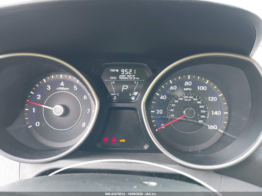 2013 Hyundai Elantra Gls VIN: 5NPDH4AEXDH161637 Lot: 43375014