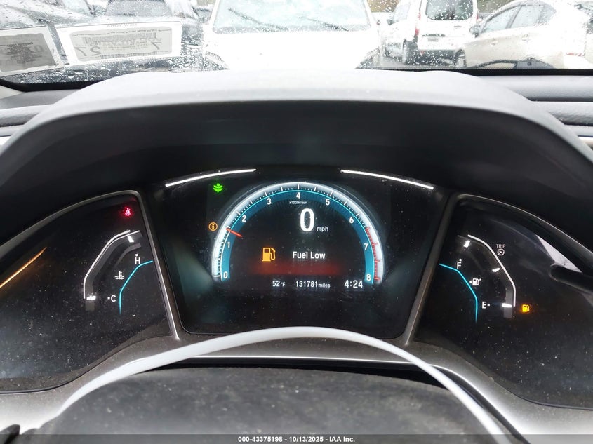 2017 Honda Civic 1.5 Ex-T Blue Lot 111043375198 Vin 19XFC1E36HE013994